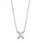 Initial X Plain Silver Initial Necklace N4451BeginningsN4451