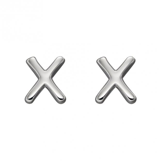 Initial X Sterling Silver Stud Earrings E6041BeginningsE6041