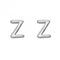 Initial Z Sterling Silver Stud Earrings E6043BeginningsE6043