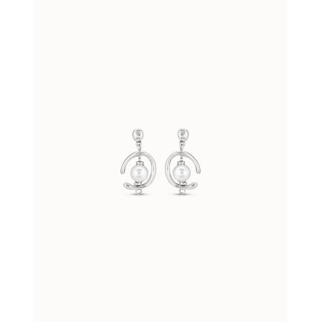 Inorbit White Pearl Pearl Shell EarringsUNOde50PEN0444BPLMTL0U