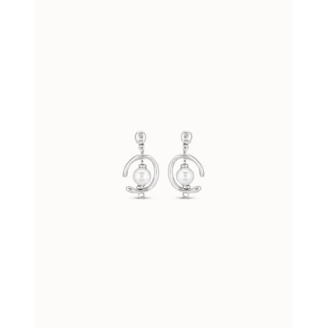 Inorbit White Pearl Pearl Shell EarringsUNOde50PEN0444BPLMTL0U