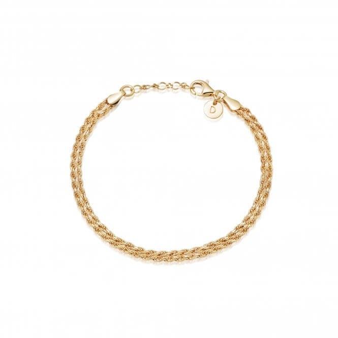 Isla Double Rope 18ct Gold Plated Bracelet SBR01_GPDaisySBR01_GP