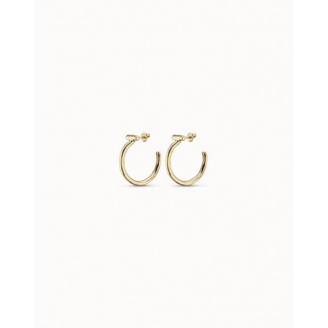 It'S Electrifying Golden Metal EarringsUNOde50PEN0687ORO0000U