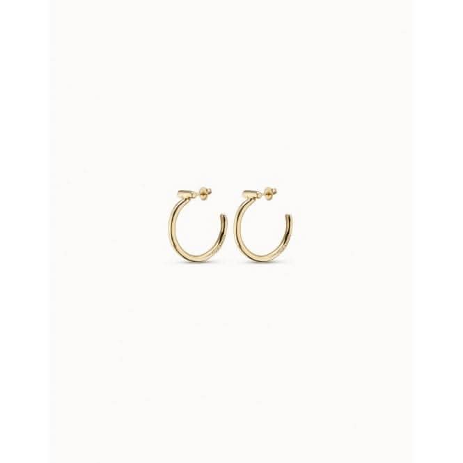 It'S Electrifying Golden Metal EarringsUNOde50PEN0687ORO0000U