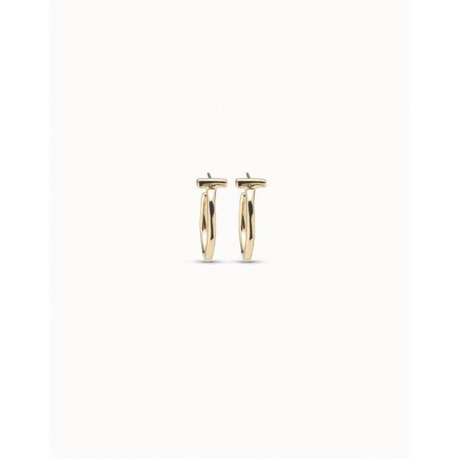 It'S Electrifying Golden Metal EarringsUNOde50PEN0687ORO0000U