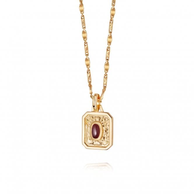 January Birthstone 18ct Gold Plated Necklace BS01_GPDaisyBS01_GP