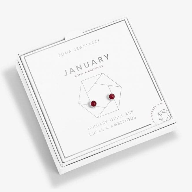 January Birthstone Boxed Earrings 5528Joma Jewellery5528