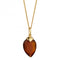 January Yellow Gold Plated Birthstone Chalcedony Stone Pendant P4975BeginningsP4975