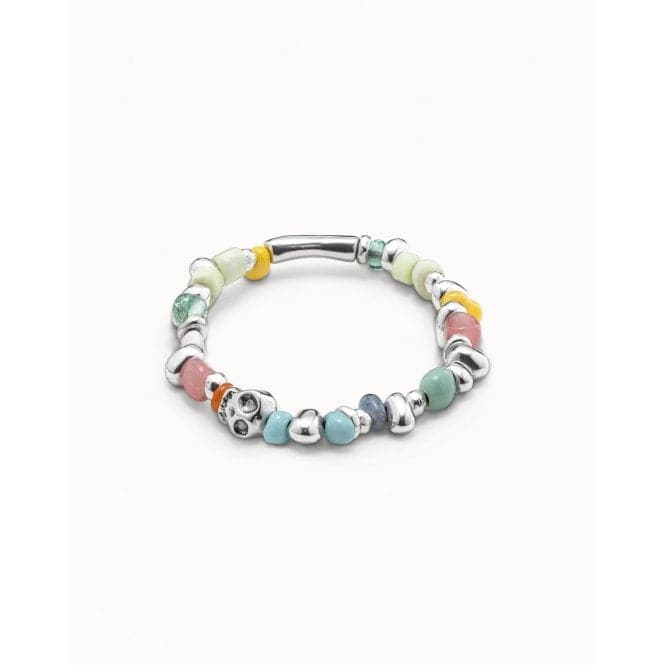 Jewel Multicolor Crystal Artisan Glass BraceletUNOde50PUL1828MCLMTL0M