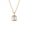 June Birthstone Shell Rock Crystal Gold Plated Silver Necklace N4511D for DiamondN4511