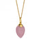 June Yellow Gold Plated Birthstone Chalcedony Stone Pendant P4980BeginningsP4980