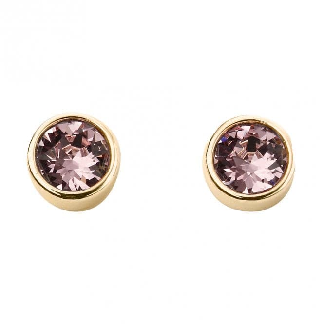 June Yellow Gold Plated Birthstone Earrings with Swarovski Crystal E1542BeginningsE1542