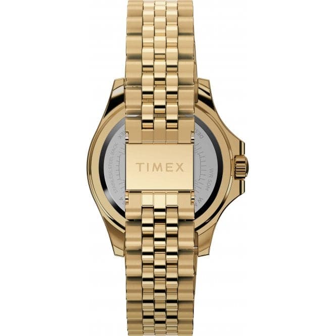 Kaia Gold - Tone IP Black Watch TW2V80000Timex WatchesTW2V80000