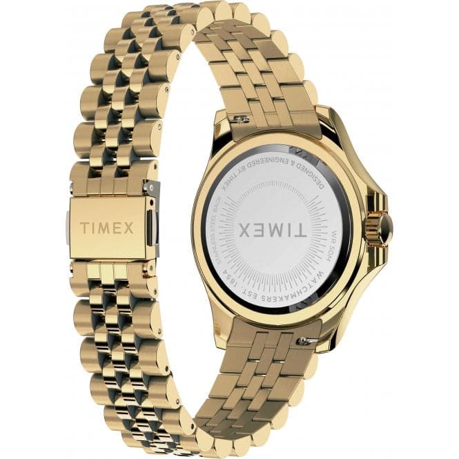 Kaia Gold - Tone IP Black Watch TW2V80000Timex WatchesTW2V80000