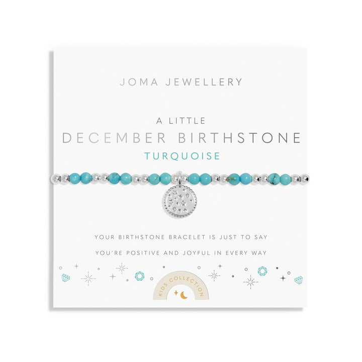 Kids A Little December Birthstone Silver Plated Bracelet C793Joma JewelleryC793