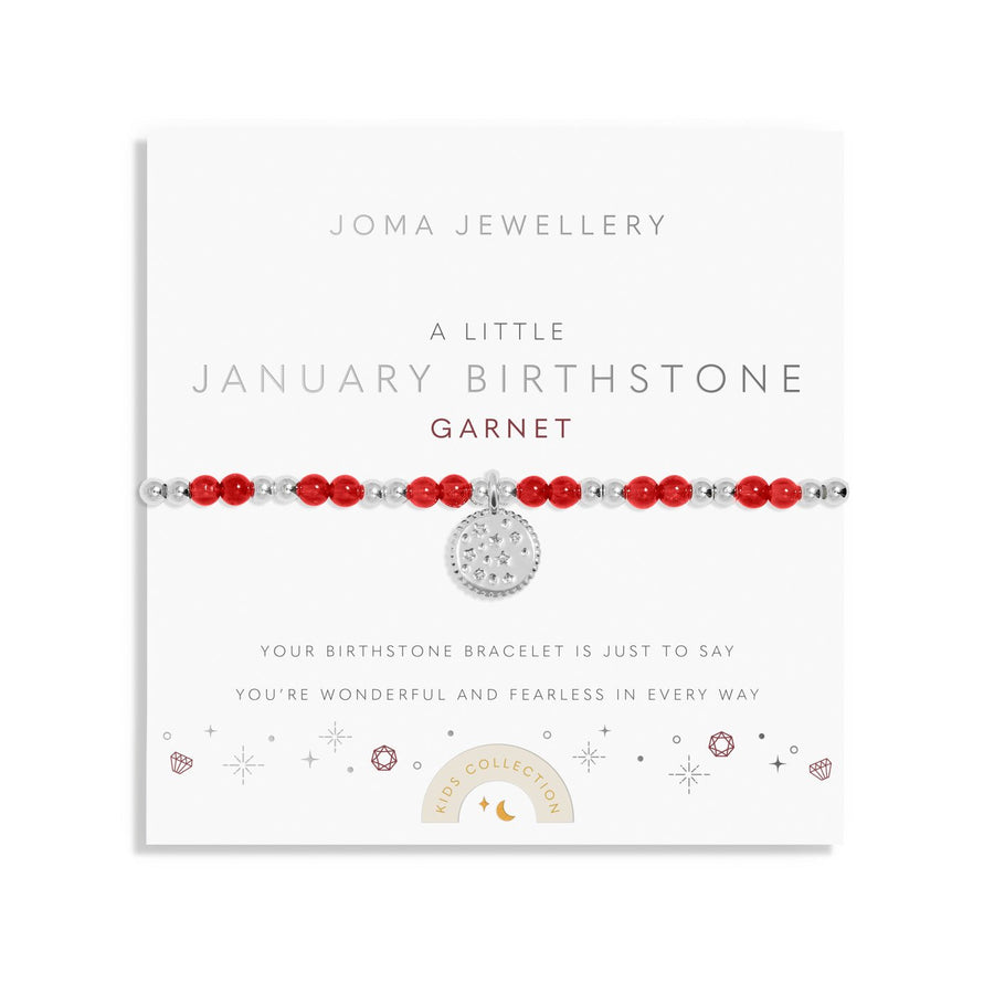 Kids A Little January Birthstone Silver Plated Bracelet C782Joma JewelleryC782