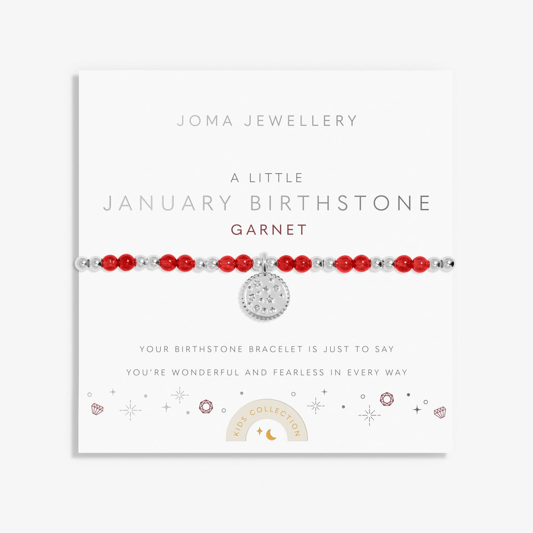 Kids A Little January Birthstone Silver Plated Bracelet C782Joma JewelleryC782