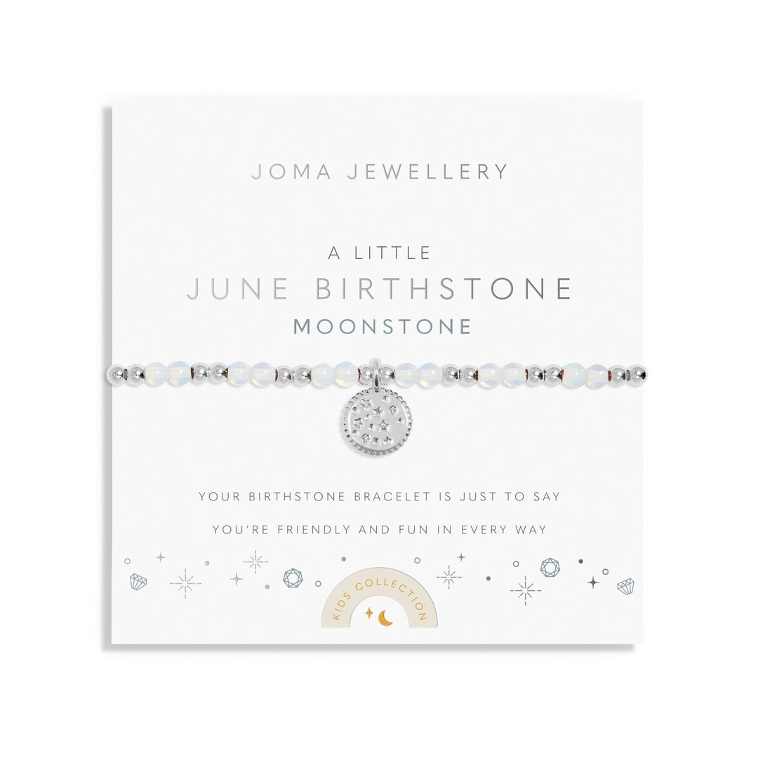 Kids A Little June Birthstone Silver Plated Bracelet C787Joma JewelleryC787