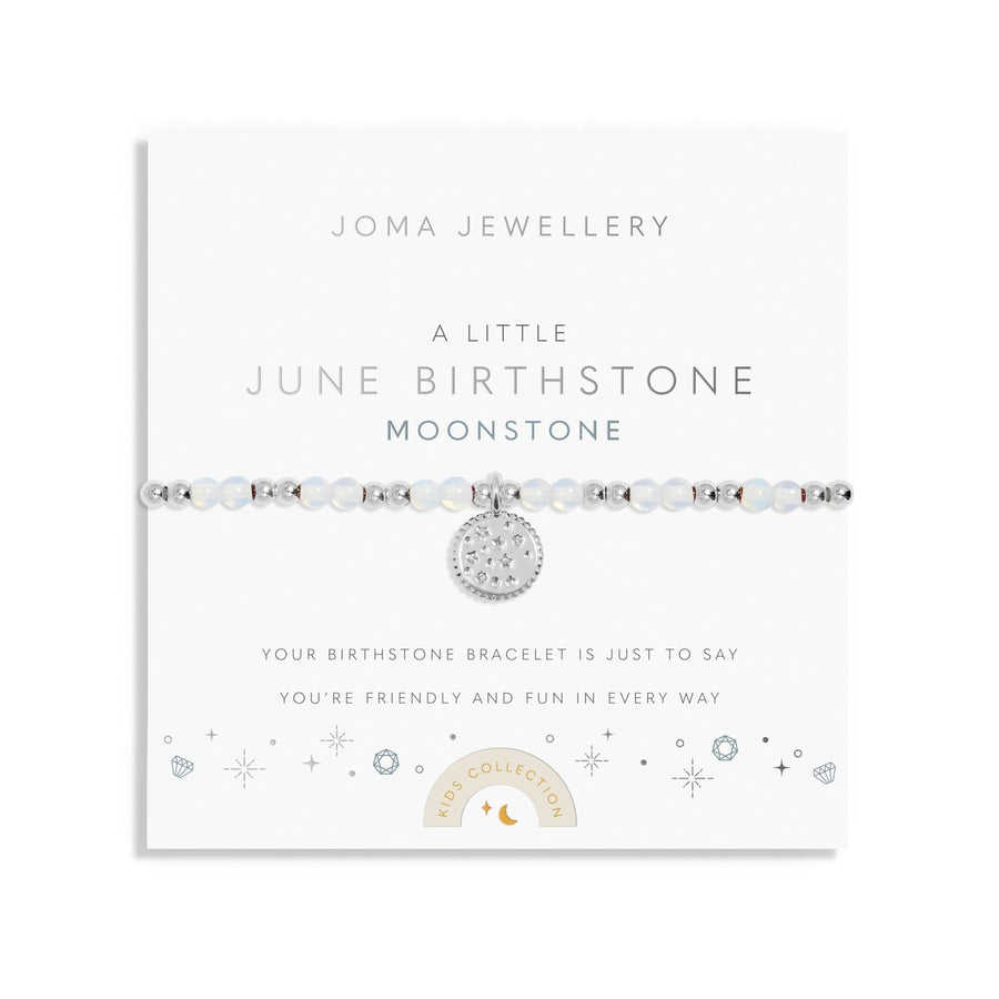 Kids A Little June Birthstone Silver Plated Bracelet C787Joma JewelleryC787