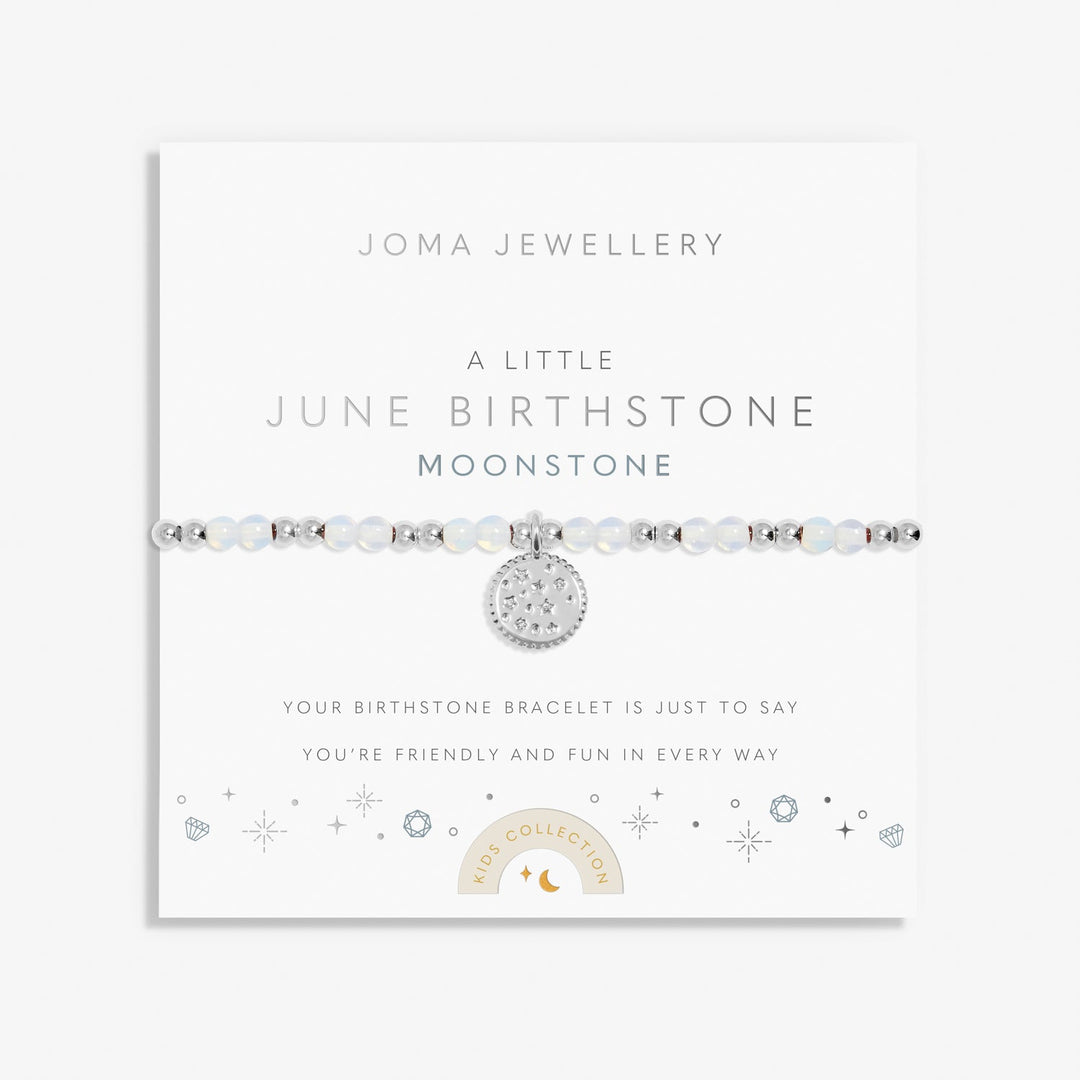 Kids A Little June Birthstone Silver Plated Bracelet C787Joma JewelleryC787