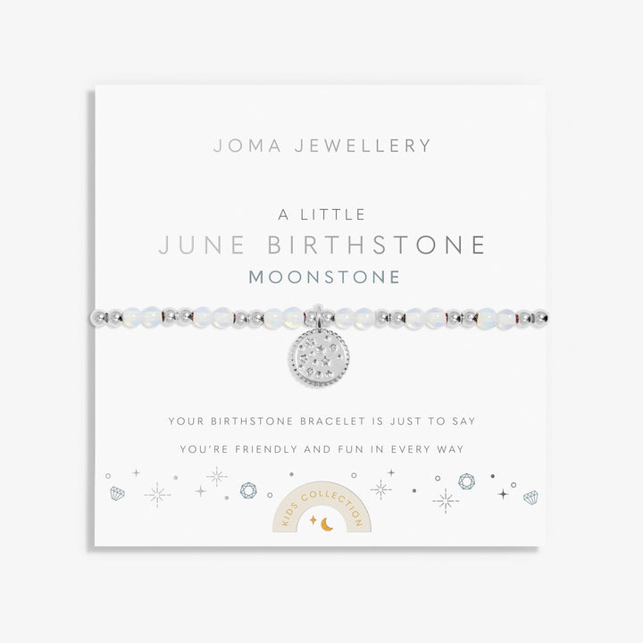 Kids A Little June Birthstone Silver Plated Bracelet C787Joma JewelleryC787