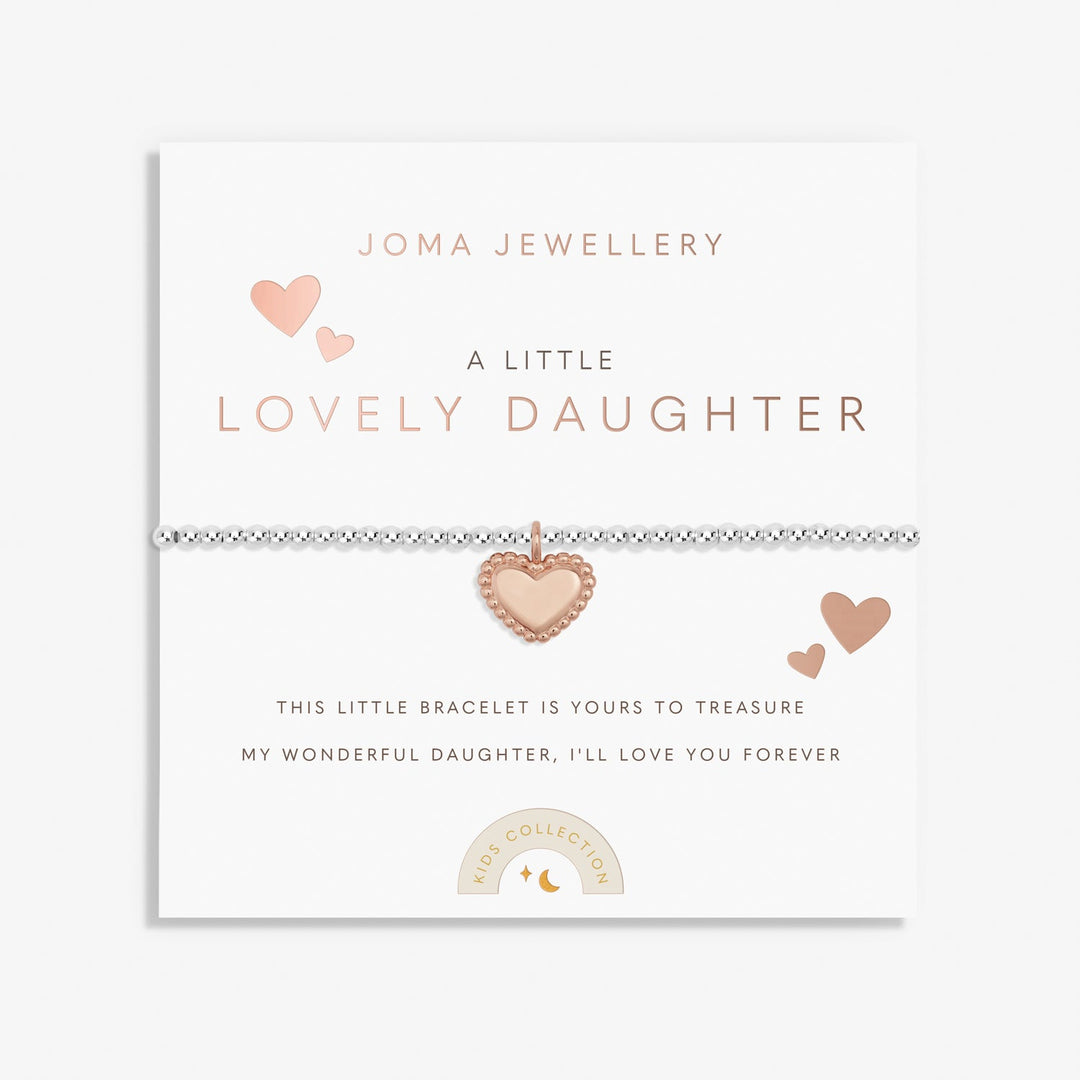 Kids A Little Lovely Daughter Silver Rose Gold Plated Bracelet C767Joma JewelleryC767