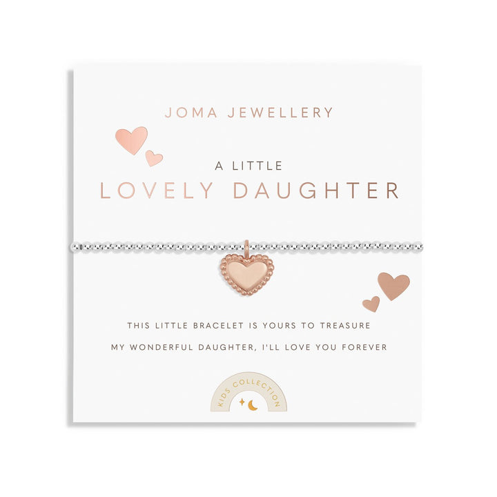 Kids A Little Lovely Daughter Silver Rose Gold Plated Bracelet C767Joma JewelleryC767