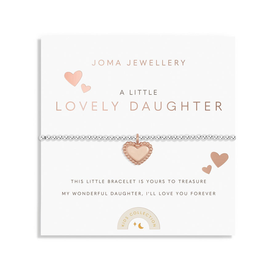 Kids A Little Lovely Daughter Silver Rose Gold Plated Bracelet C767Joma JewelleryC767