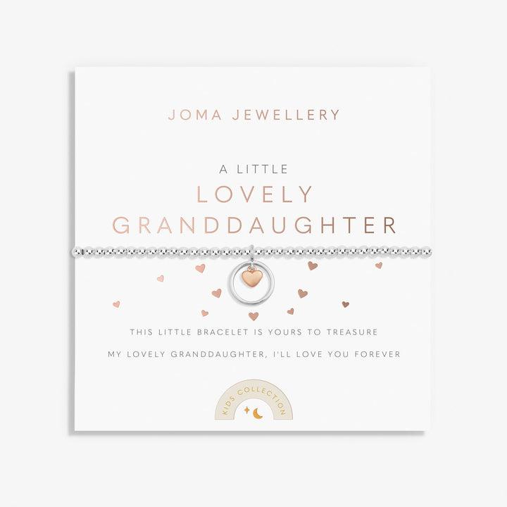 Kids A Little Lovely Granddaughter Silver Rose Gold Plated Bracelet C768Joma JewelleryC768