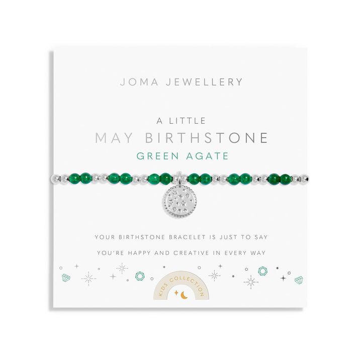 Kids A Little May Birthstone Silver Plated Bracelet C786Joma JewelleryC786