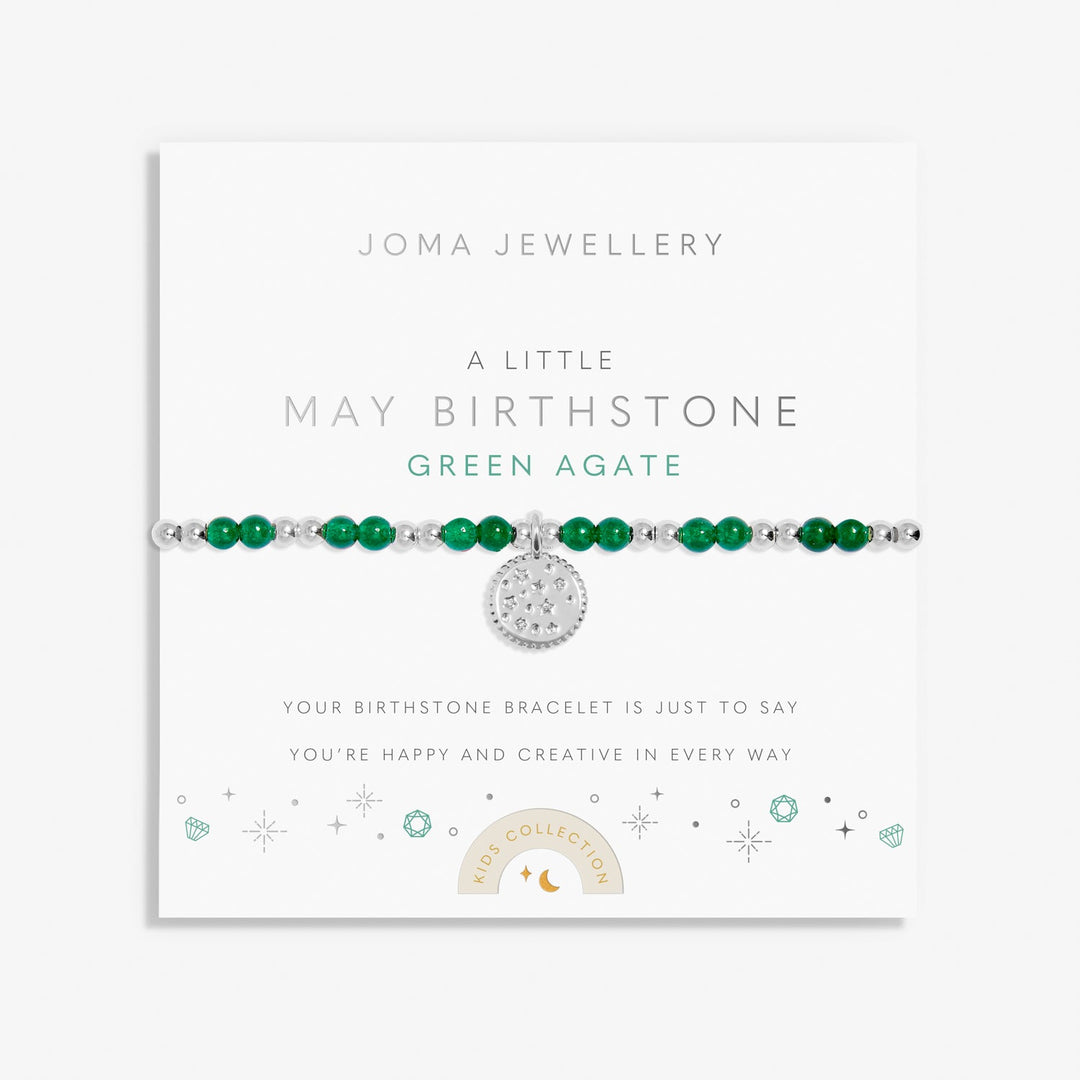 Kids A Little May Birthstone Silver Plated Bracelet C786Joma JewelleryC786