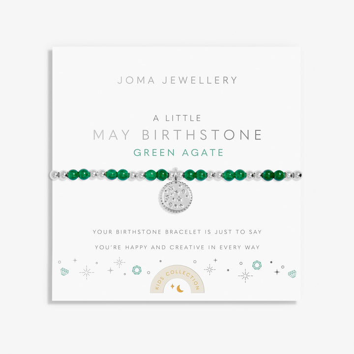 Kids A Little May Birthstone Silver Plated Bracelet C786Joma JewelleryC786