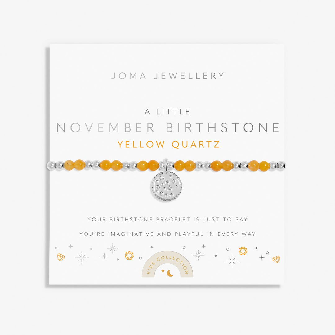 Kids A Little November Birthstone Silver Plated Bracelet C792Joma JewelleryC792