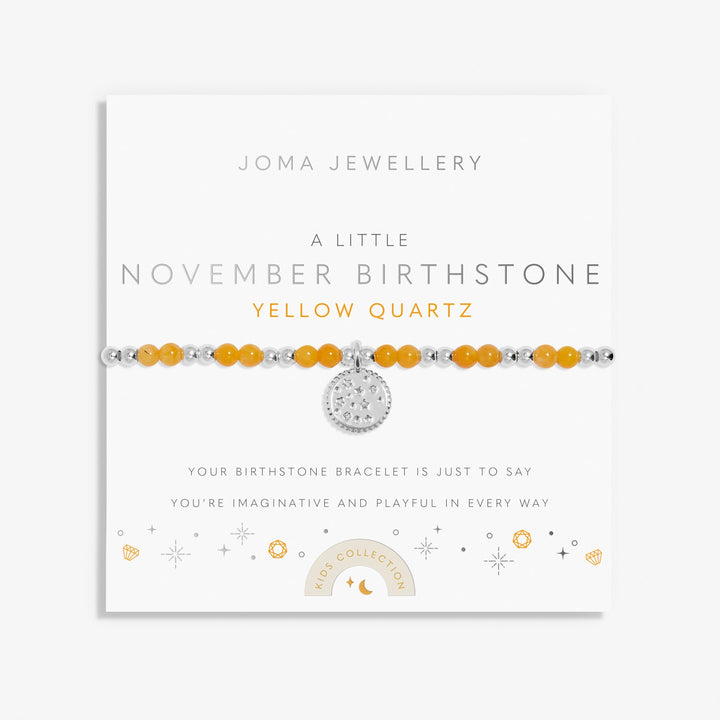 Kids A Little November Birthstone Silver Plated Bracelet C792Joma JewelleryC792