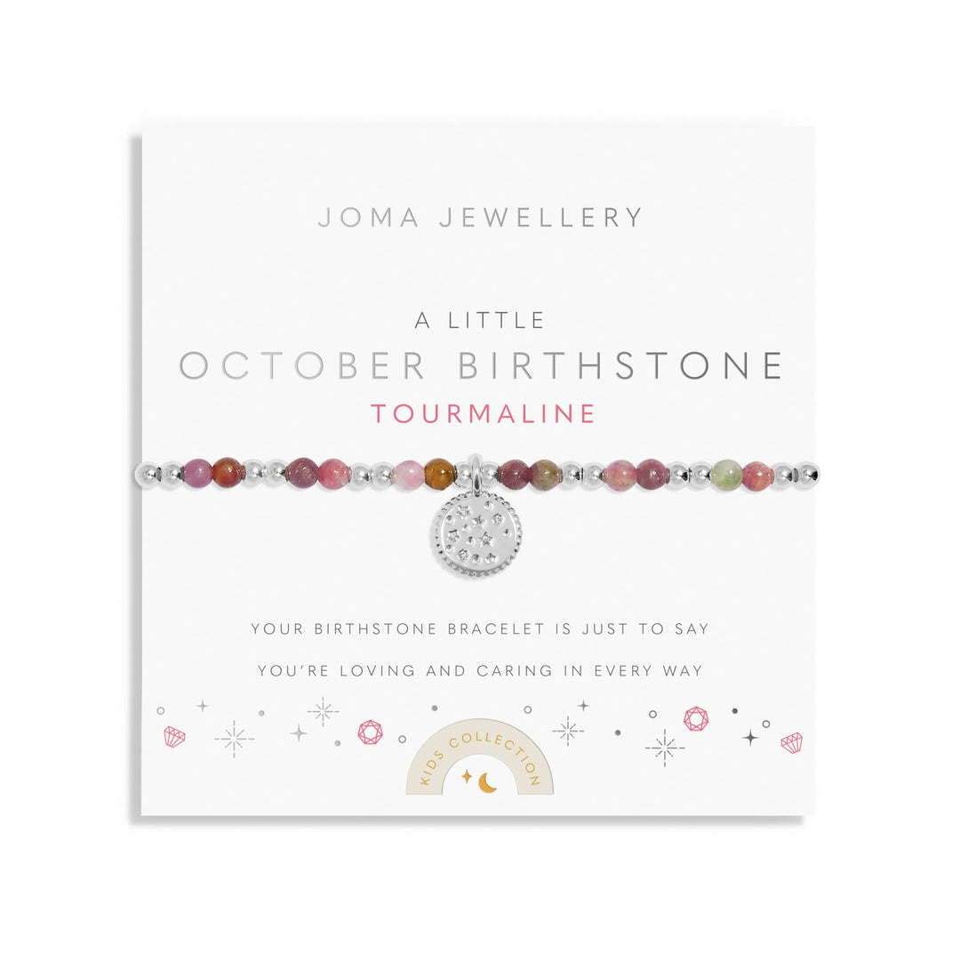 Kids A Little October Birthstone Silver Plated Bracelet C791Joma JewelleryC791