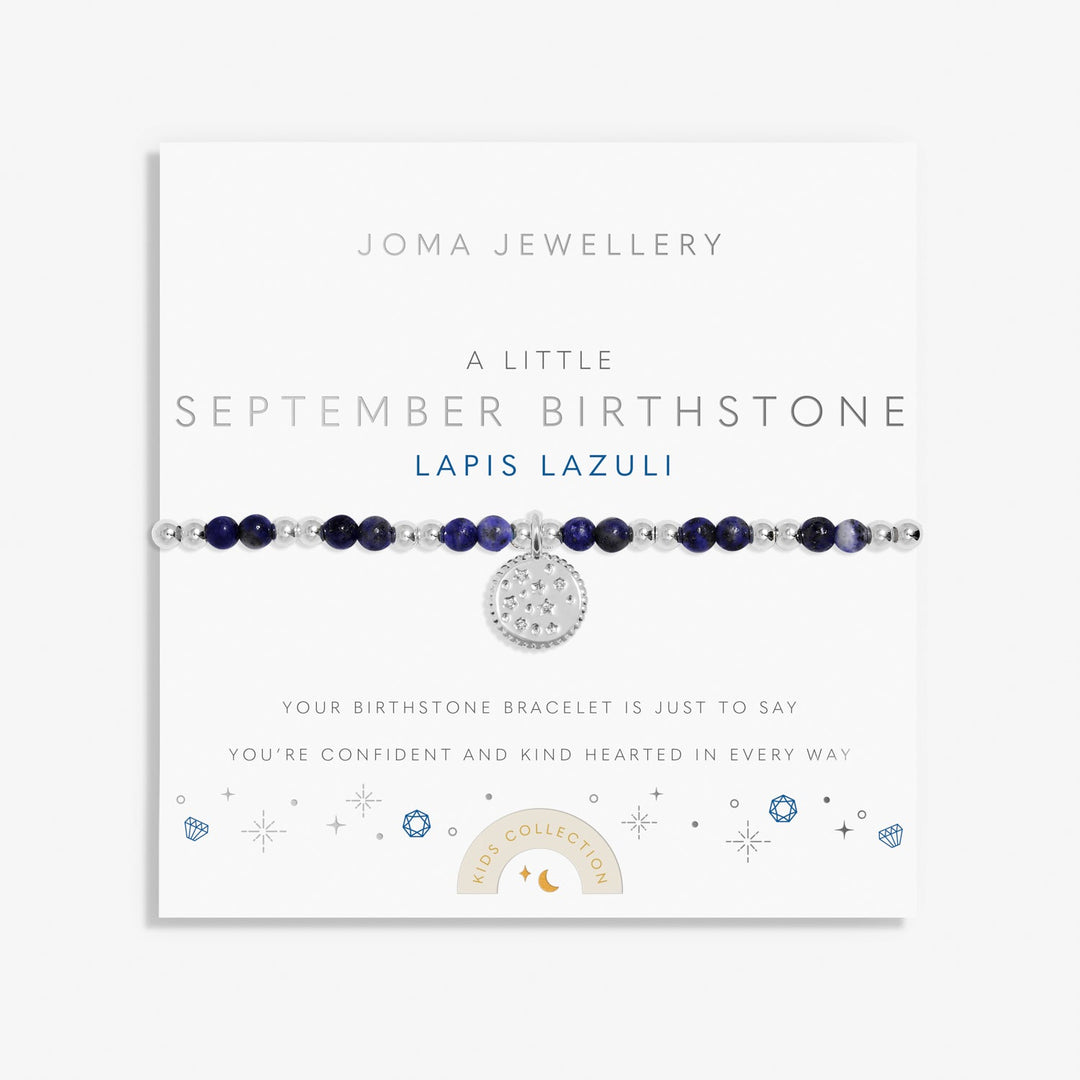 Kids A Little September Birthstone Silver Plated Bracelet C790Joma JewelleryC790