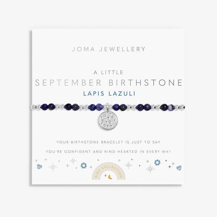 Kids A Little September Birthstone Silver Plated Bracelet C790Joma JewelleryC790