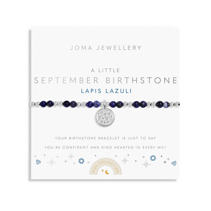 Kids A Little September Birthstone Silver Plated Bracelet C790Joma JewelleryC790