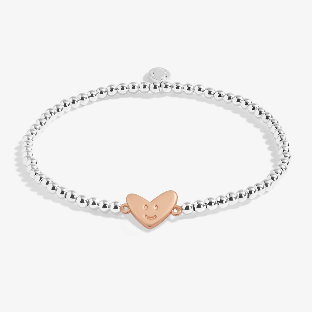 Kids A Little Smile Silver Rose Gold Plated Bracelet C765Joma JewelleryC765