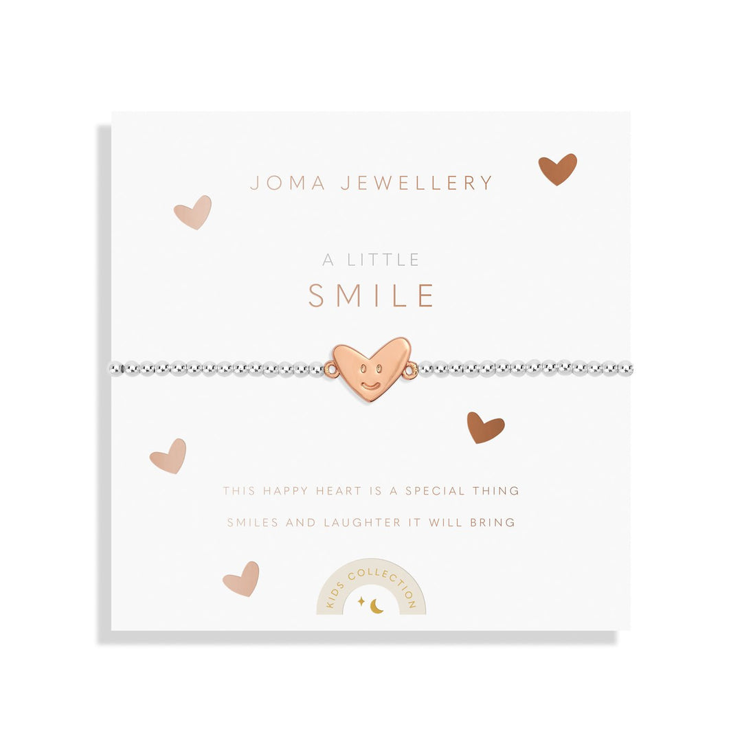 Kids A Little Smile Silver Rose Gold Plated Bracelet C765Joma JewelleryC765