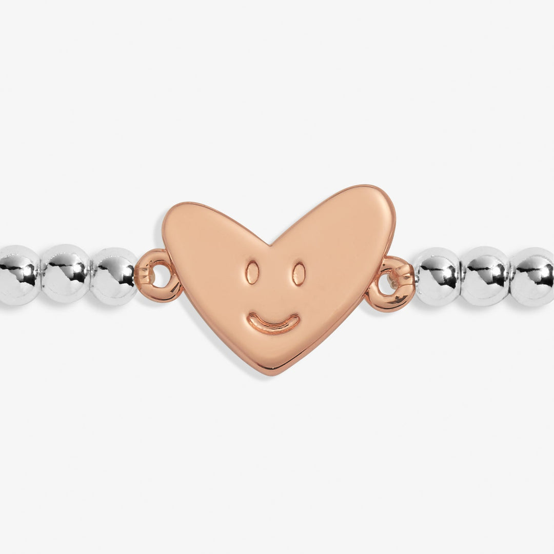 Kids A Little Smile Silver Rose Gold Plated Bracelet C765Joma JewelleryC765