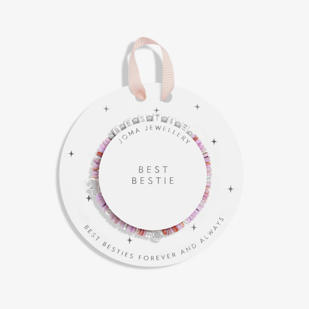 Kids Happy Little Moments Best Bestie Silver Plated Bracelet C735Joma JewelleryC735