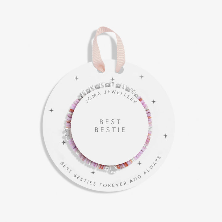 Kids Happy Little Moments Best Bestie Silver Plated Bracelet C735Joma JewelleryC735