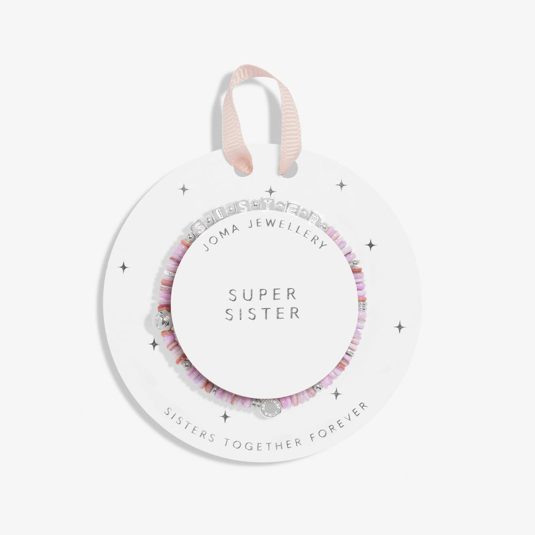 Kids Happy Little Moments Super Sister Silver Plated Bracelet C739Joma JewelleryC739