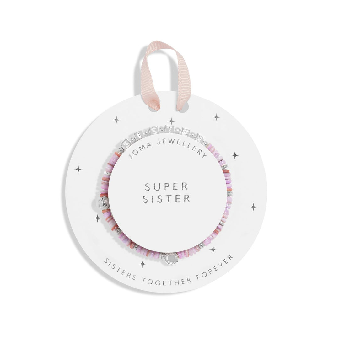 Kids Happy Little Moments Super Sister Silver Plated Bracelet C739Joma JewelleryC739