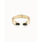 Kingdom Black Metal Faceted Crystal BraceletUNOde50PUL2248NGRORO0M