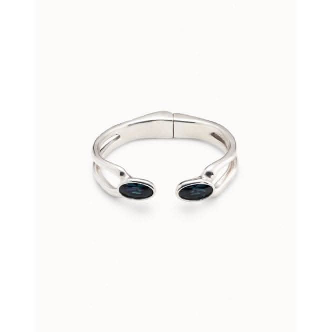 Kingdom Blue Metal Faceted Crystal BraceletUNOde50PUL2248AZUMTL0L