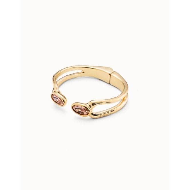 Kingdom Pink Metal Faceted Crystal BraceletUNOde50PUL2248RSAORO0M