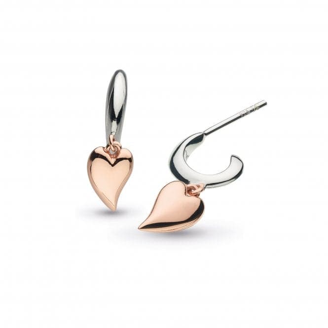 Kit Heath Desire Kiss Blush Mini Heart Hoop Drop Earrings 60BKRGKit Heath60BKRG028