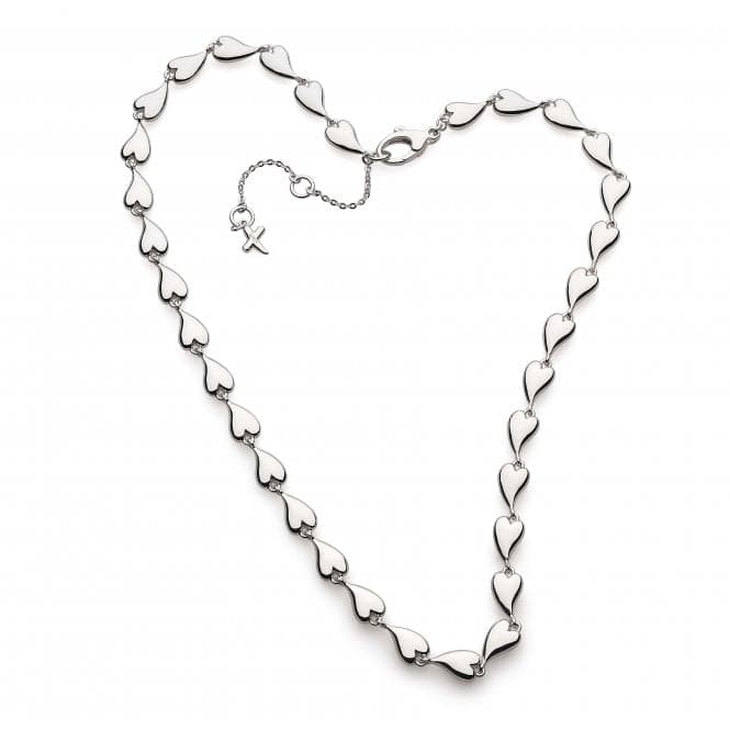 Kit Heath Desire Kiss Rhodium Plate Linking Hearts 17" Necklace 90LKKit Heath90LK028